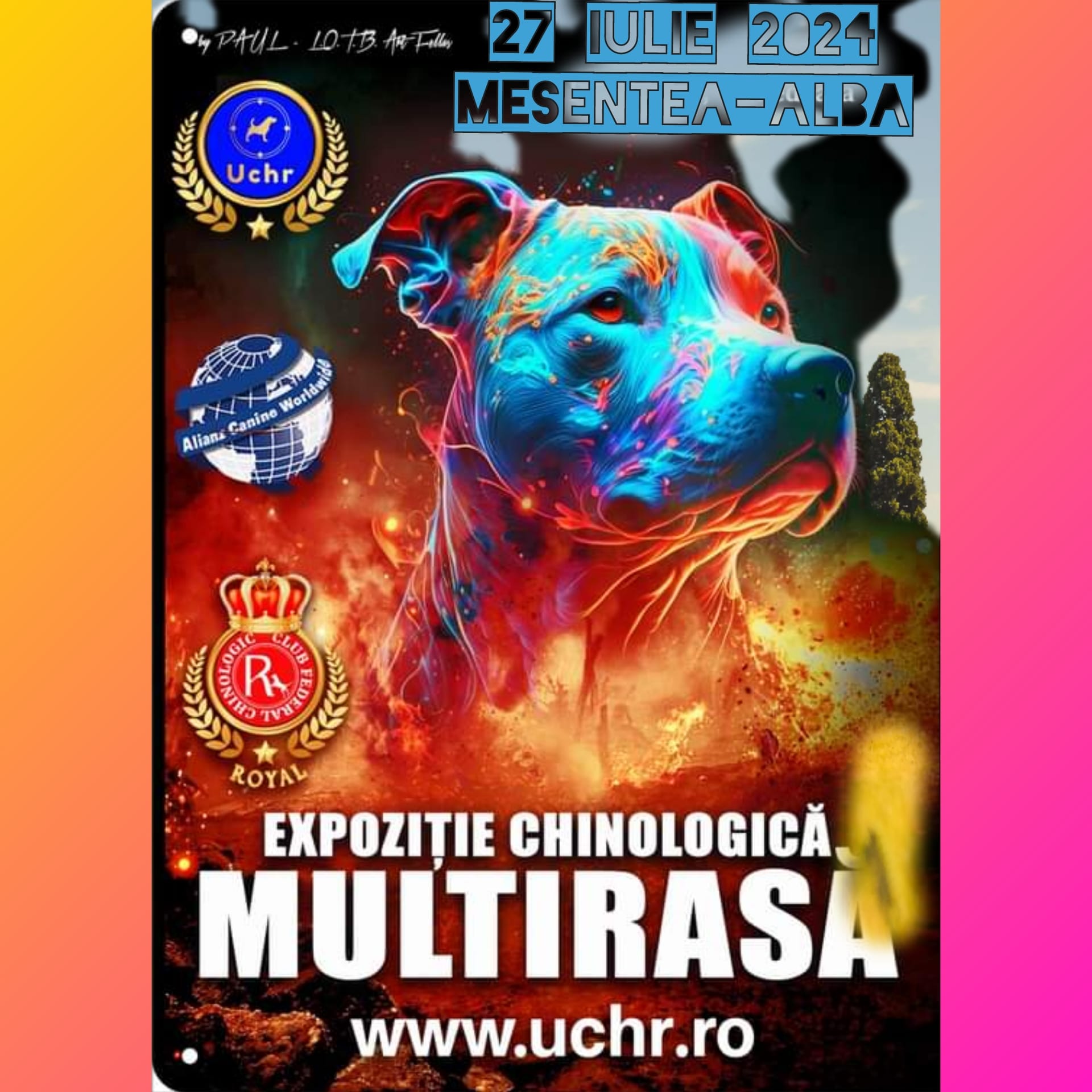 EXPOZIȚIE CHINOLOGICĂ MULTIRASĂ, GALDA DE SUS-MESENTEA, JUD ALBA - 27.07.2024